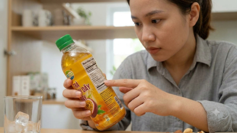 Kiểm tra nhãn và bao bì đồ uống trước khi sử dụng