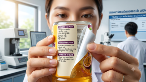 Thông tin sản phẩm trên nhãn đồ uống