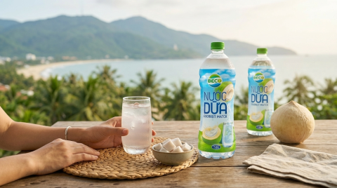 Nước dừa trong bản đồ hương vị đồ uống BECO