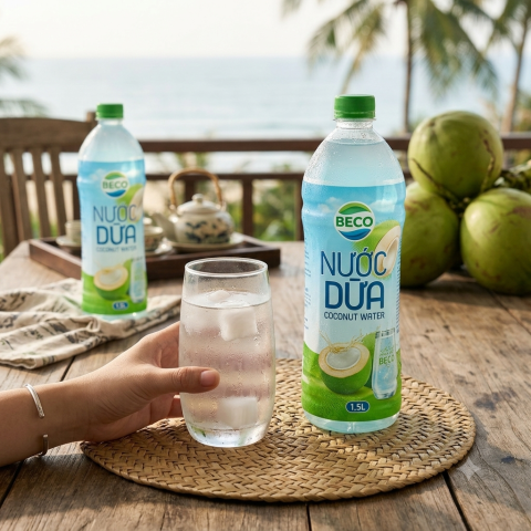 Nước Dừa Beco trong danh mục đồ uống của thương hiệu