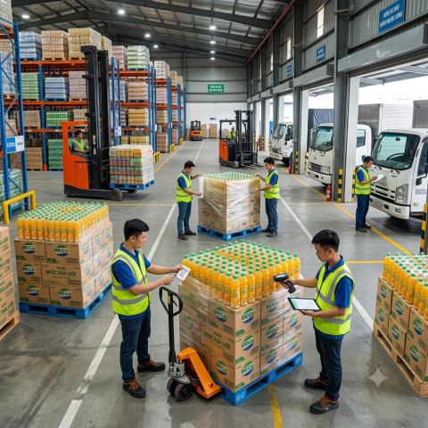 Hoạt động phân phối nước giải khát