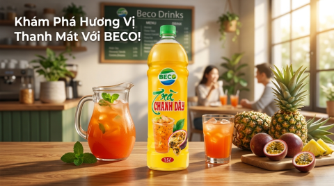 Trà Chanh dây Beco trong danh mục đồ uống của BECO