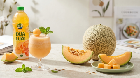 Dưa lưới trong bản đồ hương vị đồ uống BECO