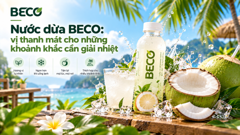 Nước dừa BECO: vị thanh mát cho những khoảnh khắc cần giải nhiệt