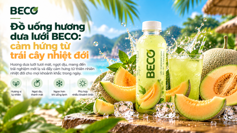 Đồ uống hương dưa lưới BECO: cảm hứng từ trái cây nhiệt đới