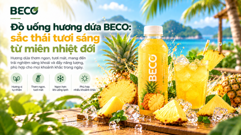 Đồ uống hương dứa BECO: sắc thái tươi sáng từ miền nhiệt đới
