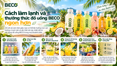 Cách làm lạnh và thưởng thức đồ uống BECO ngon hơn