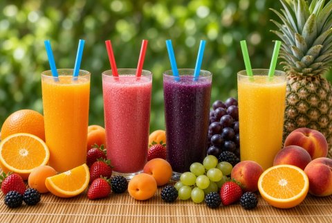 Nước trái cây và thế giới hương vị trái cây trong đồ uống